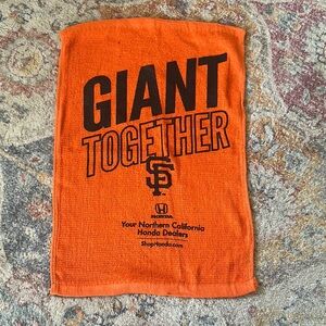 San Francisco Giants Orange Rally Towel! From Game Day!!